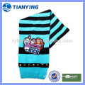 hot sale kids stripe embroidered knitting scarf